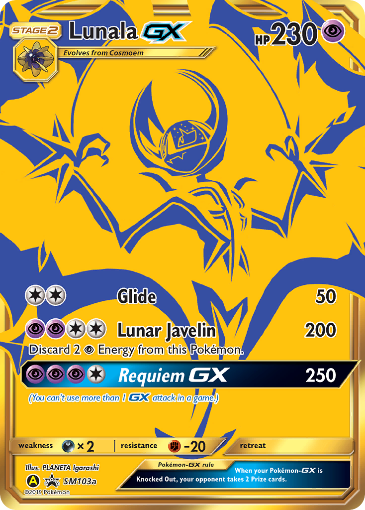 Lunala GX (SM103a) [Sun &amp; Moon: Black Star Promos] 