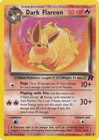 Dark Flareon (35/82) [Team Rocket Unlimited] 