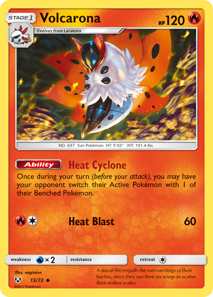 Volcarona (13/73) [Sun &amp; Moon: Shining Legends] 