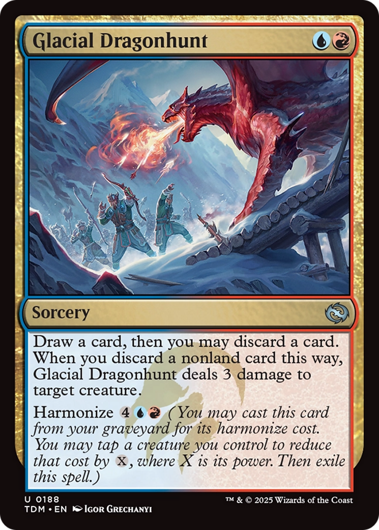 Glacial Dragonhunt [Tarkir: Dragonstorm] 