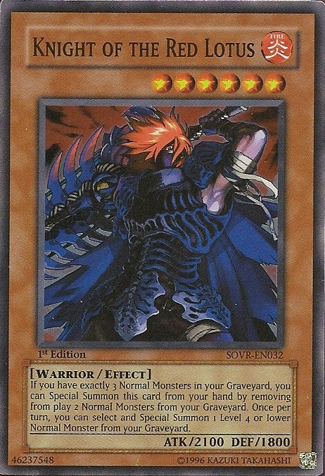 Knight of the Red Lotus [SOVR-EN032] Super Rare 