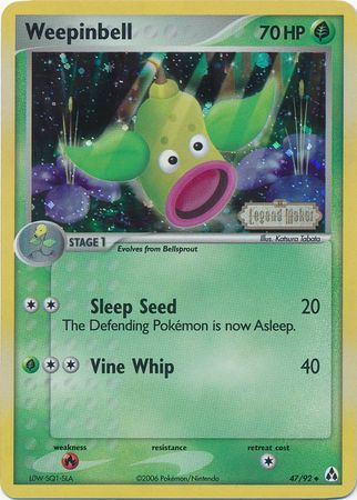 Weepinbell (47/92) (Stamped) [EX: Legend Maker] 