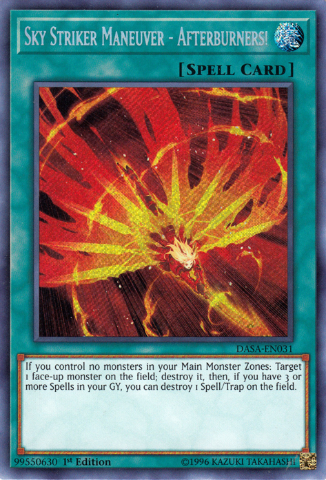 Sky Striker Maneuver - Afterburners! [DASA-EN031] Secret Rare 