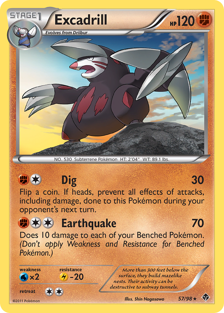 Excadrill (57/98) [Black &amp; White: Emerging Powers] 