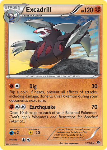 Excadrill (57/98) [Black &amp; White: Emerging Powers] 