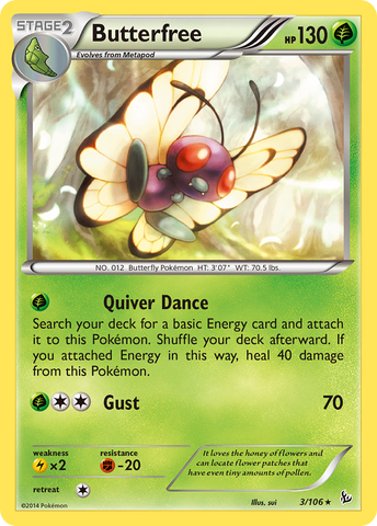 Butterfree (3/106) [XY: Flashfire] 