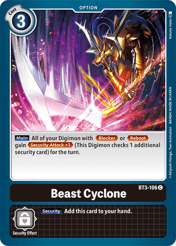Beast Cyclone [BT3-106] [Release Special Booster Ver.1.5] 