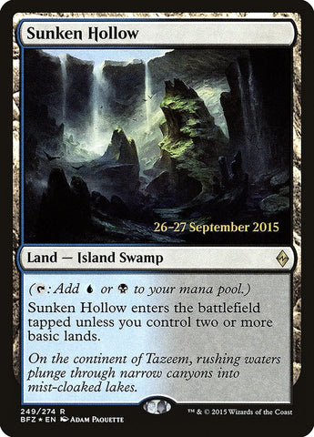 Sunken Hollow [Battle for Zendikar Prerelease Promos] 