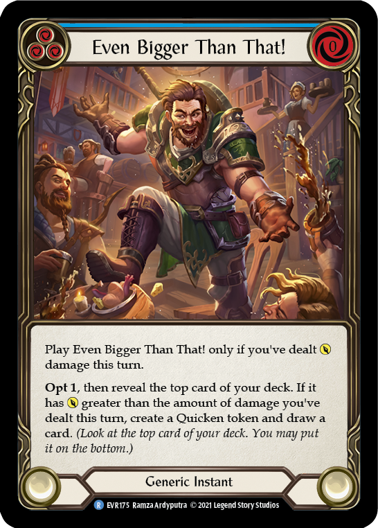 Even Bigger Than That! (Blue) [EVR175] (Everfest) 1st Edition Rainbow Foil 