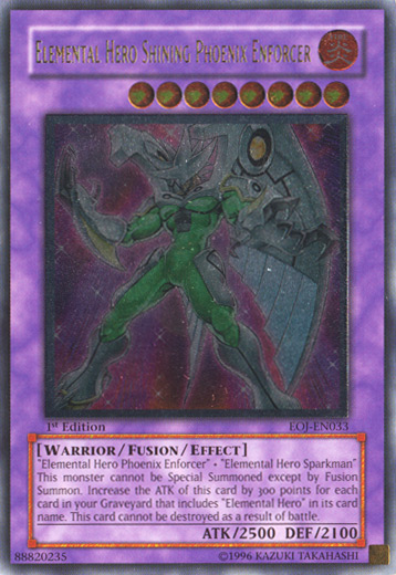 Elemental Hero Shining Phoenix Enforcer [EOJ-EN033] Ultimate Rare 