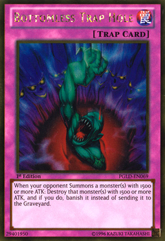 Bottomless Trap Hole [PGLD-EN069] Gold Rare 