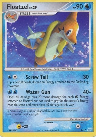 Floatzel (2/12) [Diamond &amp; Pearl: Trainer Kit - Manaphy] 