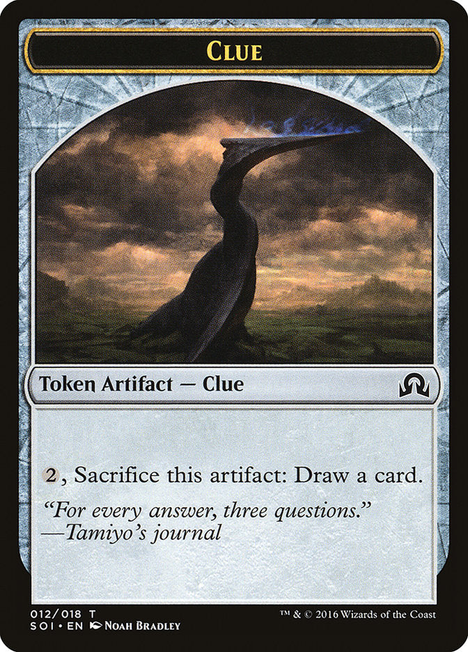 Clue Token (012/018) [Shadows over Innistrad Tokens] 
