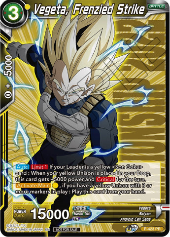 Vegeta, Frenzied Strike (Championship Pack 2022 Vol.2) (P-423) [Promotion Cards] 