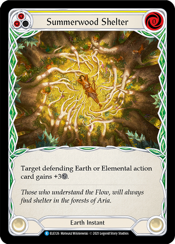 Summerwood Shelter (Yellow) [ELE126] (Tales of Aria) 1st Edition Rainbow Foil 