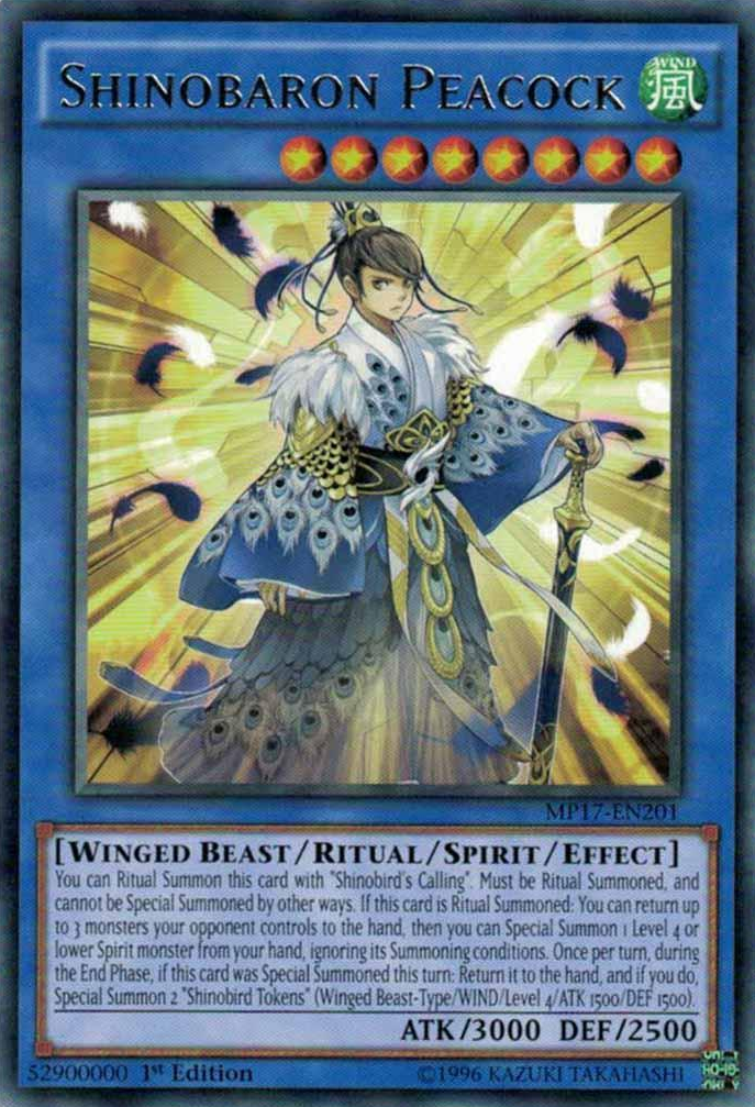 Shinobaron Peacock [MP17-EN201] Rare 
