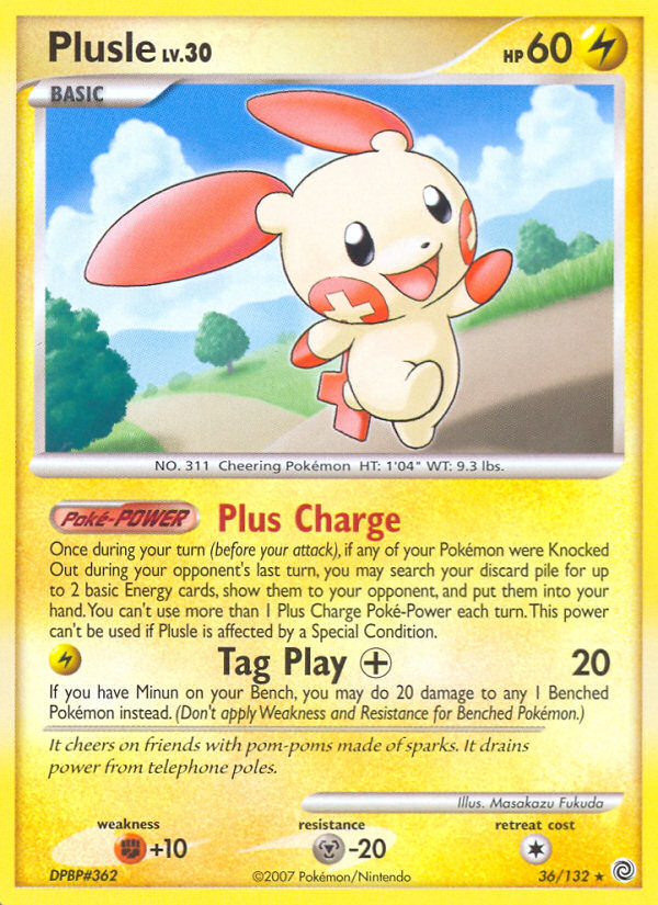 Plusle (36/132) [Diamond &amp; Pearl: Secret Wonders] 