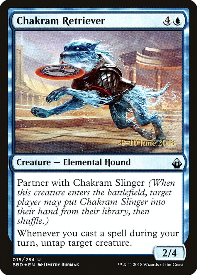Chakram Retriever (Prerelease) [Battlebond Promos] 