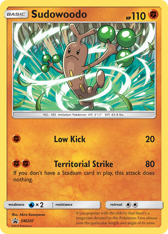 Sudowoodo (SM207) [Sun &amp; Moon: Black Star Promos] 
