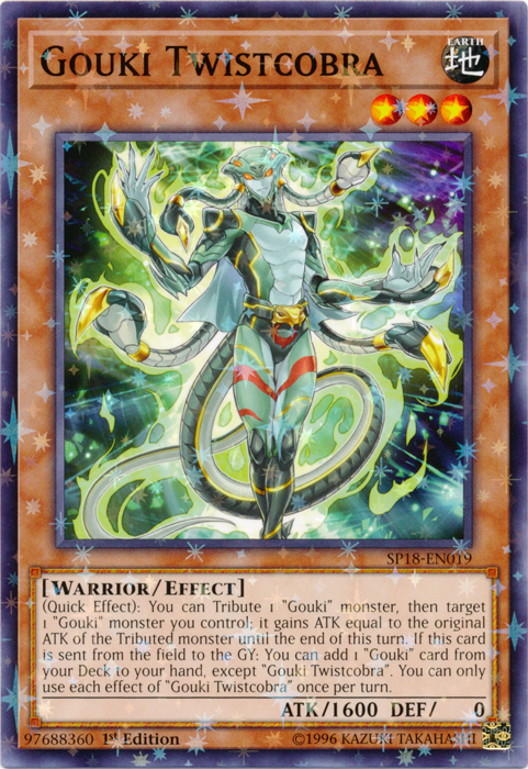 Gouki Twistcobra [SP18-EN019] Starfoil Rare 