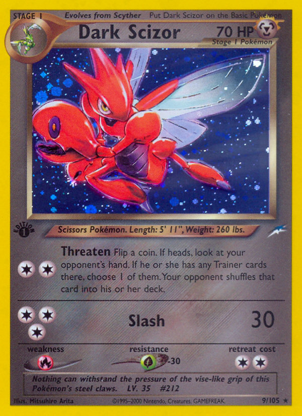 Dark Scizor (9/105) [Neo Destiny 1st Edition] 