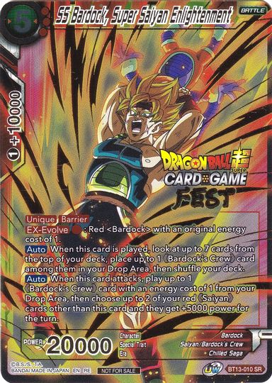 SS Bardock, Super Saiyan Enlightenment (Card Game Fest 2022) (BT13-010) [Tournament Promotion Cards]