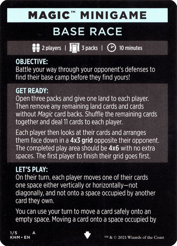 Base Race (Magic Minigame) [Kaldheim Minigame] 
