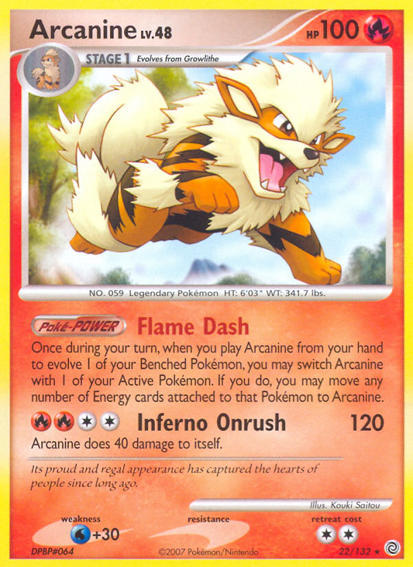 Arcanine (22/132) [Diamond &amp; Pearl: Secret Wonders] 