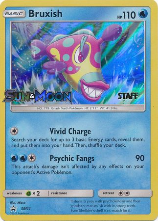 Bruxish (SM11) (Staff Prerelease Promo) [Sun &amp; Moon: Black Star Promos]