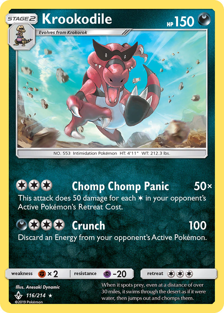 Krookodile (116/214) [Sun &amp; Moon: Unbroken Bonds] 