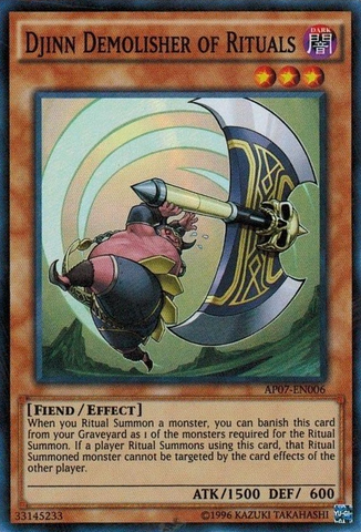 Djinn Demolisher of Rituals [AP07-EN006] Super Rare 
