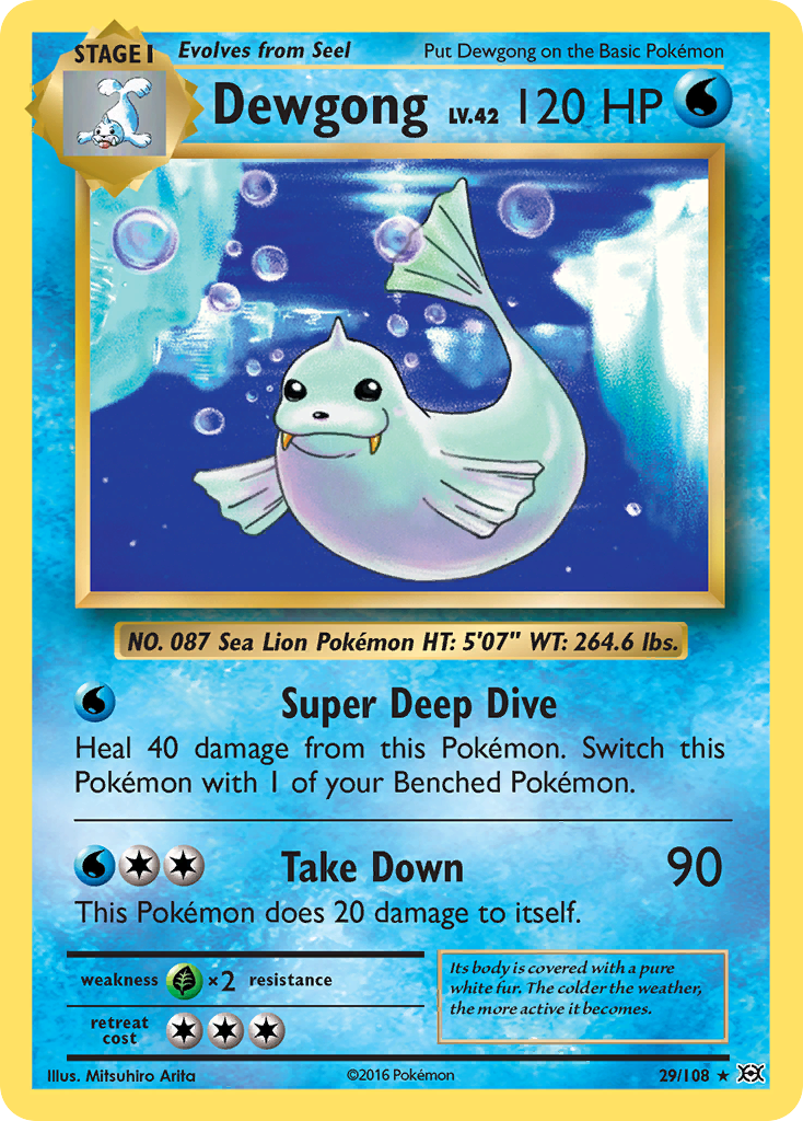 Dewgong (29/108) [XY: Evolutions] 