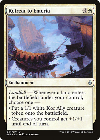 Retreat to Emeria [Battle for Zendikar] 