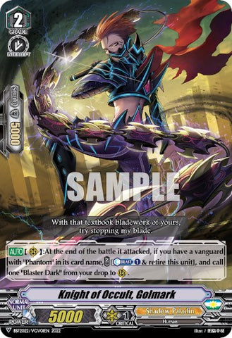 Knight of Occult, Golmark (BSF2022/VGV01EN 2022) [Bushiroad Event Cards] 