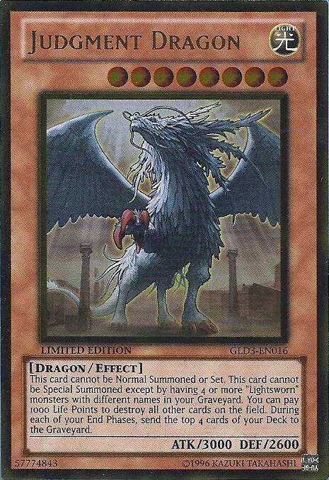 Judgment Dragon [GLD3-EN016] Gold Rare 
