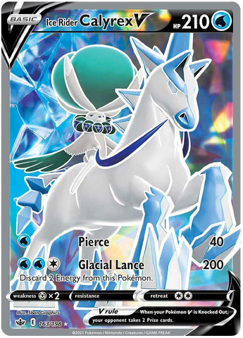 Ice Rider Calyrex V (163/198) [Sword &amp; Shield: Chilling Reign] 