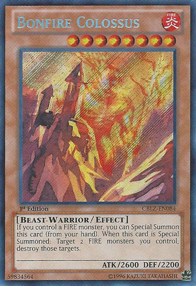 Bonfire Colossus [CBLZ-EN084] Secret Rare 