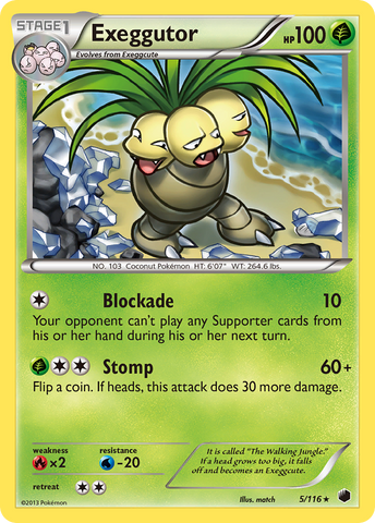 Exeggutor (5/116) [Black &amp; White: Plasma Freeze] 