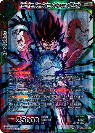Kaio-Ken Son Goku, Defender of Earth (SPR) (BT7-111) [Assault of the Saiyans] 
