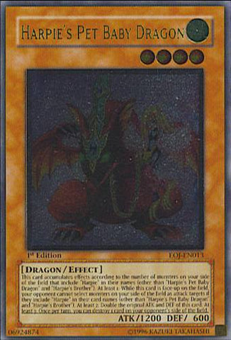 Harpie's Pet Baby Dragon [EOJ-EN013] Ultimate Rare 