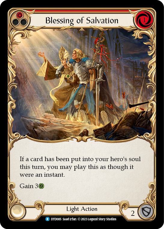 Blessing of Salvation (Red) [DTD085] (Dusk Till Dawn) Rainbow Foil 