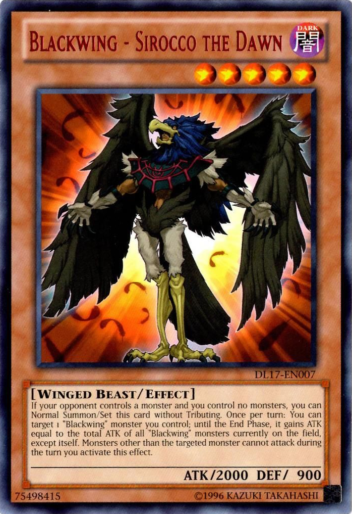 Blackwing - Sirocco the Dawn (Red) [DL17-EN007] Rare 