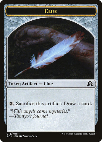 Clue Token (013/018) [Shadows over Innistrad Tokens] 