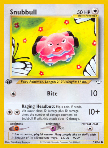 Snubbull (55/64) [Neo Revelation 1st Edition] 