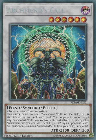 Archfiend's Call [FIGA-EN032] Secret Rare 