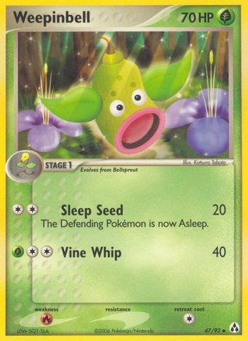 Weepinbell (47/92) [EX: Legend Maker] 