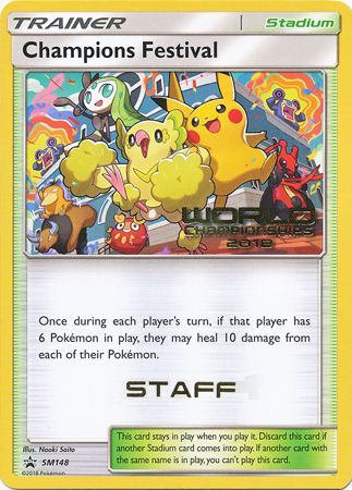 Champions Festival (SM148) (2018 Staff) [Sun &amp; Moon: Black Star Promos] 