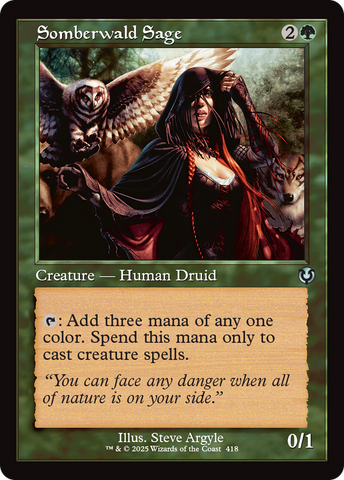 Somberwald Sage (Retro Frame) [Innistrad Remastered] 