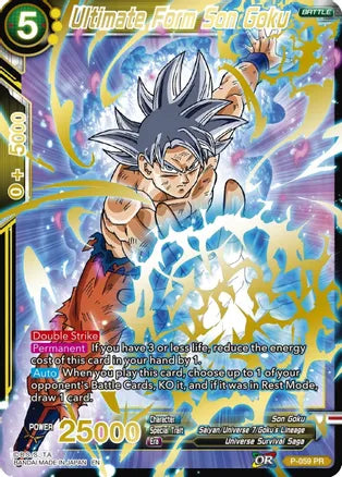 Ultimate Form Son Goku (Gold Stamped) (P-059) [Mythic Booster] 