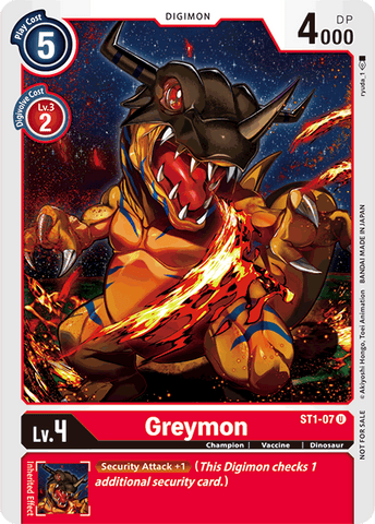 Greymon [ST1-07] (Alternate Art) [Starter Deck: Gaia Red] 